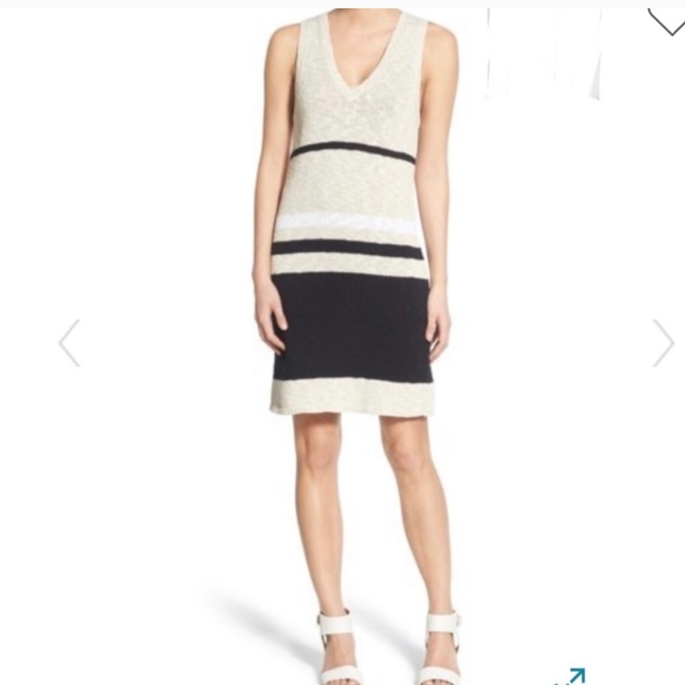 James Perse Striped Knit Dress